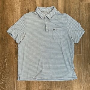 Men’s Vineyard Vines Edgartown Striped Polo, size XL
